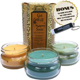 Tyler Candle Company Get Well Soon Candle Gift Set , Scented Candles, Aromatherapy Candle, 3 Long Lasting Candles with Natural Essential Oils, 3.4 oz