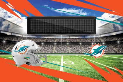 [Personalization Only] Official NFL Dolphins - 20" x 32" Personalized Washable Rug