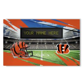 [Personalization Only] Official NFL Bengals - 36" x 62" Personalized Washable Rug