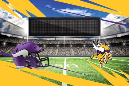 [Personalization Only] Official NFL Vikings - 20" x 32" Personalized Washable Rug