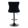 Furniture,Swivel Velvet Barstools Adjusatble Seat Height from 25-33 Inch,17.7 inch base, Modern Upholstered Bar Stools with Backs Comfortable Tufted f