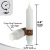 4 PCS | 7inch Handmade White Pillar Candle Unscented Taper Candles for Holiday Wedding Party Dinner Household D√©cor Candlesticks