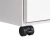 3-Drawer Mobile File Cabinet with Lock, Office Storage Filing Cabinet for Legal/Letter Size, Pre-Assembled Metal File Cabinet Except Wheels Under Desk