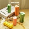 Candle Lab Flowers Candle Molds for Candle Making Scented Four Leaf Clover Handmade Candles DIY Beeswax Transparent Plastic Candles Mould