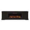 Bridgevine Home Topanga 83 inch Electric Fireplace TV Console for TVs up to 95 inches, Minimal Assembly, Clove finish