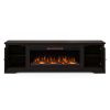 Bridgevine Home Topanga 83 inch Electric Fireplace TV Console for TVs up to 95 inches, Minimal Assembly, Clove finish