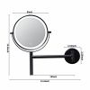 8 Inch 3 Colors LED Lighted, Wall Mounted Makeup Mirror, Double Sided 1X /10X HD Magnifying, 360¬∞ Swivel with Extension Arm, Bathroom Vanity Mirror(B