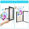 Kids Art Frame Front Opening Wooden Frame Artwork Display Storage Frame Picture Frame Wall Display for Photo Art Projects Picture Children Drawing